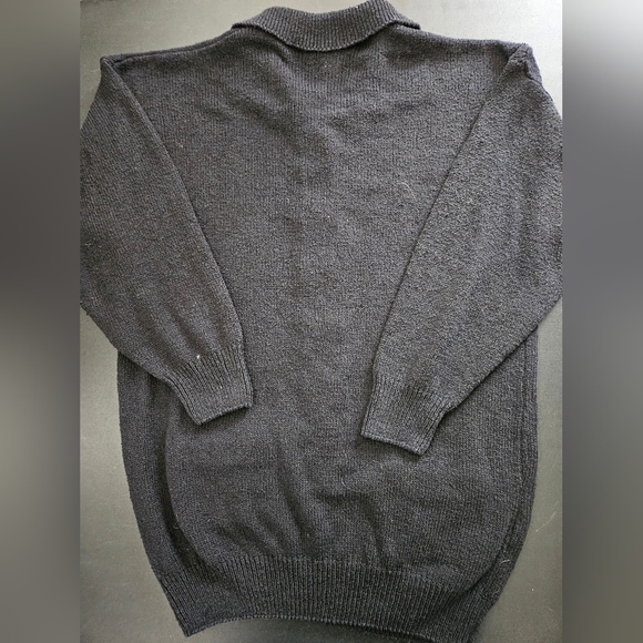 Silk Blend Daniel Sherman Oversize Black Cardigan - NWOT - Size L - Picture 8 of 12